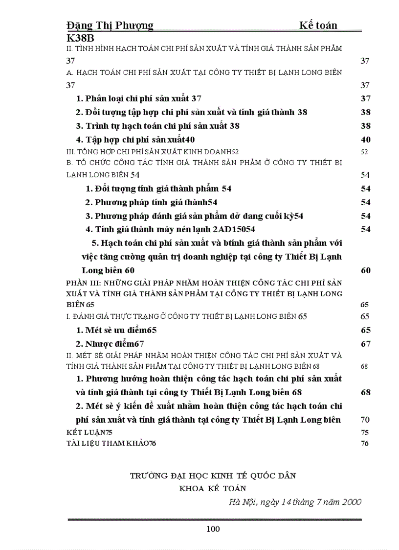 image for page Hoàn thiện công tác hạch toán chi phí sản xuất và tính giá thành sản phẩm với việc tăng cường quản trị ở Công ty thiết bị lạnh Long Biên 1