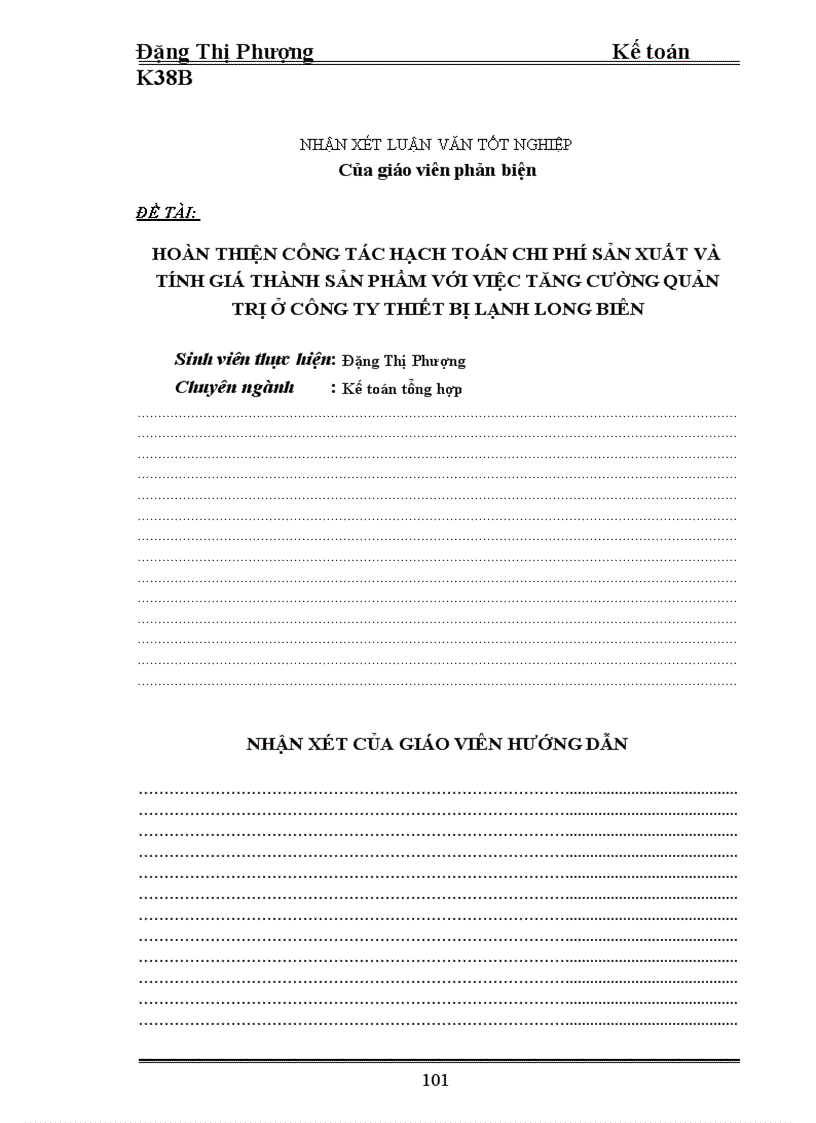 image for page Hoàn thiện công tác hạch toán chi phí sản xuất và tính giá thành sản phẩm với việc tăng cường quản trị ở Công ty thiết bị lạnh Long Biên 1