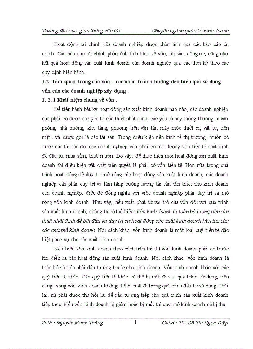 image for page Một số biện pháp nâng cao hiệu quả sử dụng vốn trong công ty cổ phần vật liệu xây dựng Sông Đáy