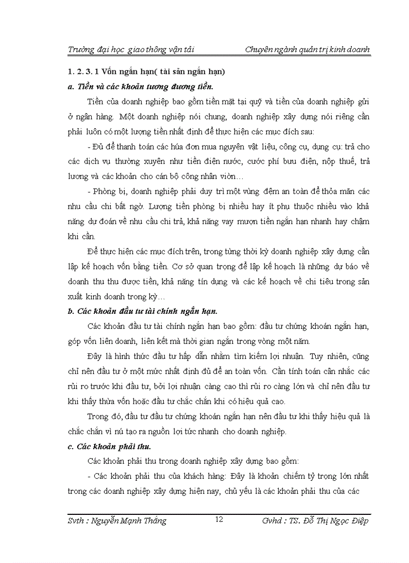 image for page Một số biện pháp nâng cao hiệu quả sử dụng vốn trong công ty cổ phần vật liệu xây dựng Sông Đáy