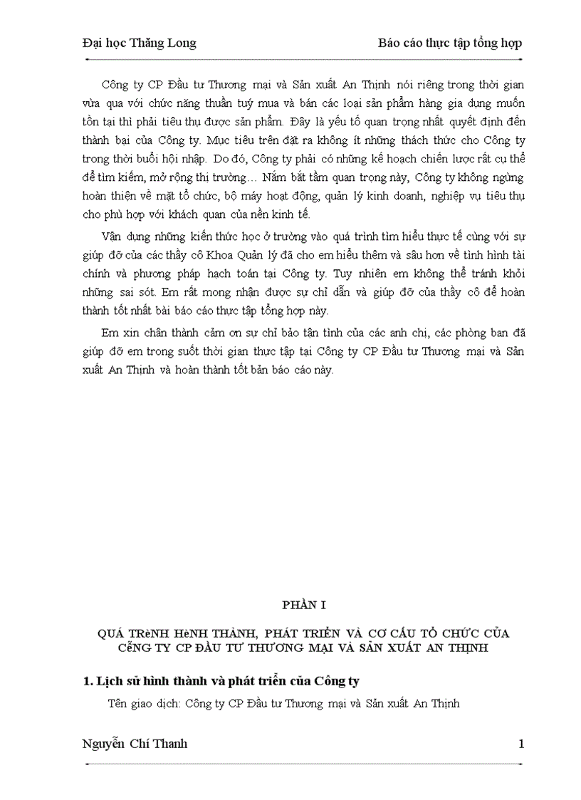 image for page Báo cáo thực tập tại Công ty CP Đầu tư Thương mại và Sản xuất An Thịnh