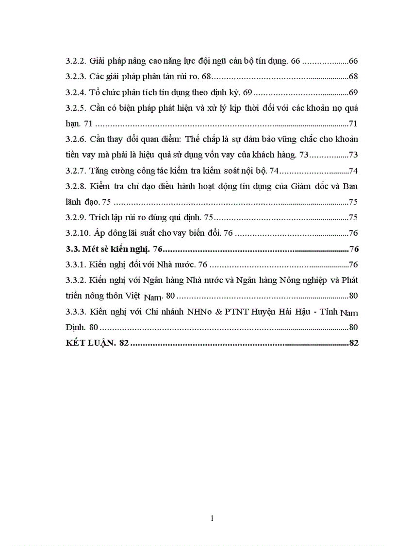 image for page Giải pháp phòng ngừa hạn chế rủi ro trong hoạt động tín dụng tại Chi nhánh Ngân hàng Nông nghiệp và Phát triển nông thôn Huyện Hải Hậu Tỉnh Nam Định 1