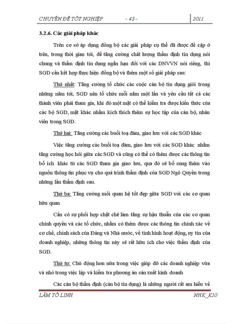 image for page Nâng cao chất lượng thẩm định tín dụng ngắn hạn đối với doanh nghiệp vừa và nhỏ tại SGD NHTMCP Việt Nam chi nhánh Ngô Quyền 1