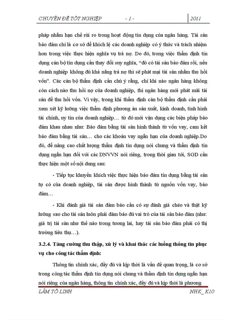 image for page Nâng cao chất lượng thẩm định tín dụng ngắn hạn đối với doanh nghiệp vừa và nhỏ tại SGD NHTMCP Việt Nam chi nhánh Ngô Quyền 1