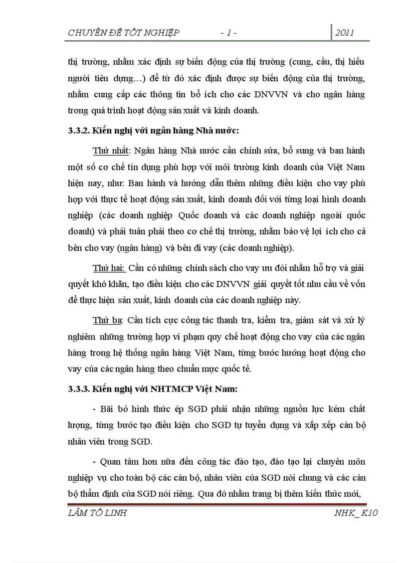 image for page Nâng cao chất lượng thẩm định tín dụng ngắn hạn đối với doanh nghiệp vừa và nhỏ tại SGD NHTMCP Việt Nam chi nhánh Ngô Quyền 1