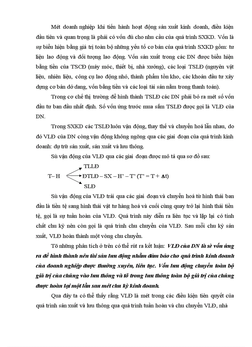 image for page Vốn lưu động và một số biện pháp nhằm nâng cao hiệu quả sử dụng vốn lưu động tại Công ty cổ phần Dược TW Mediplantex