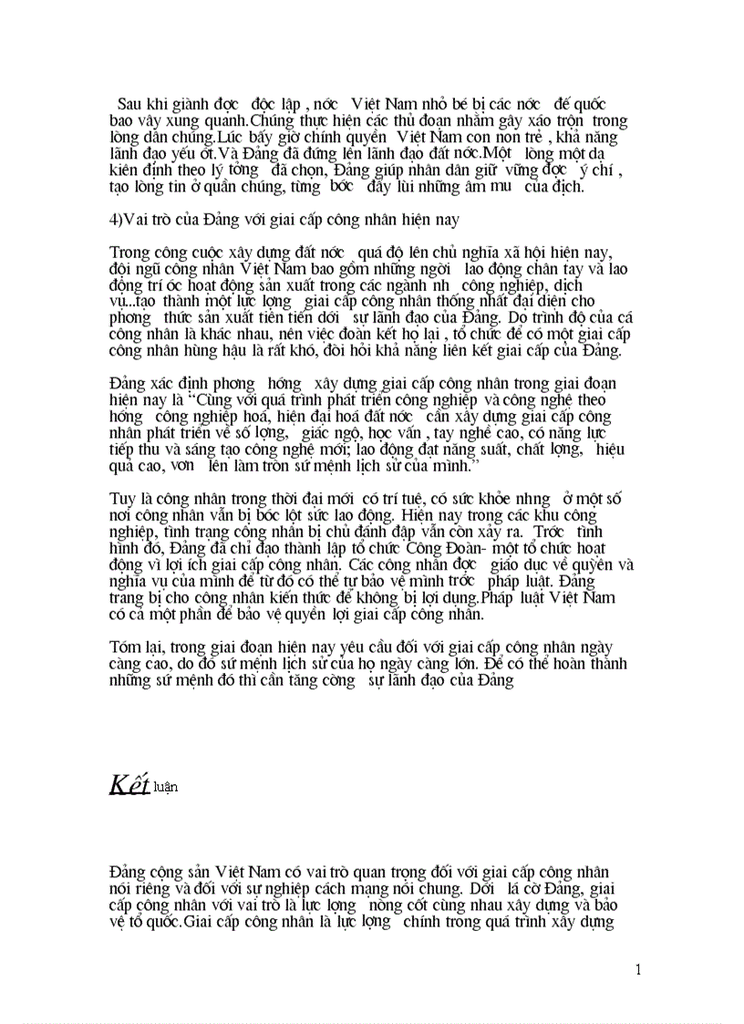 image for page Vai trò của Đảng cộng sản Việt Nam trong việc thực hiện sứ mệnh lịch sử của giai cấp công nhân Liên hệ với vai trò của Đảng cộng sản Việt Nam trong sự nghiệp cách mạnh Việt Nam