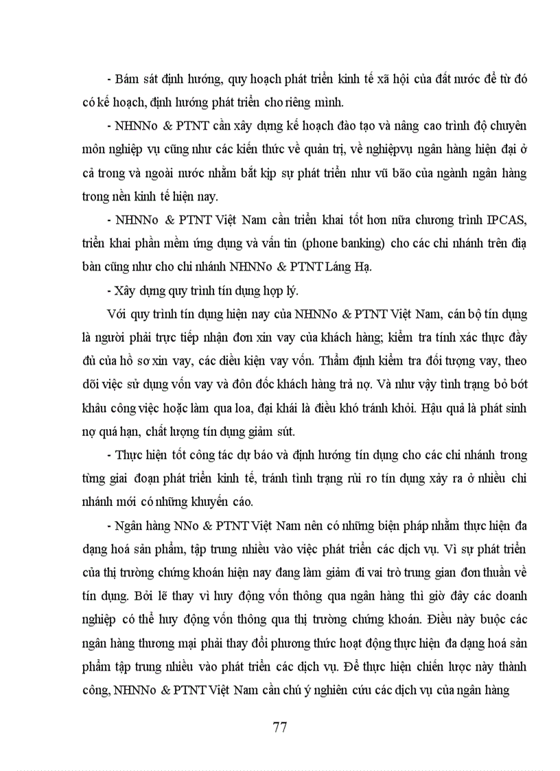 image for page Giải pháp nâng cao chất lượng tín dụng tại NHNNo PTNT chi nhánh Láng Hạ Hà Nội