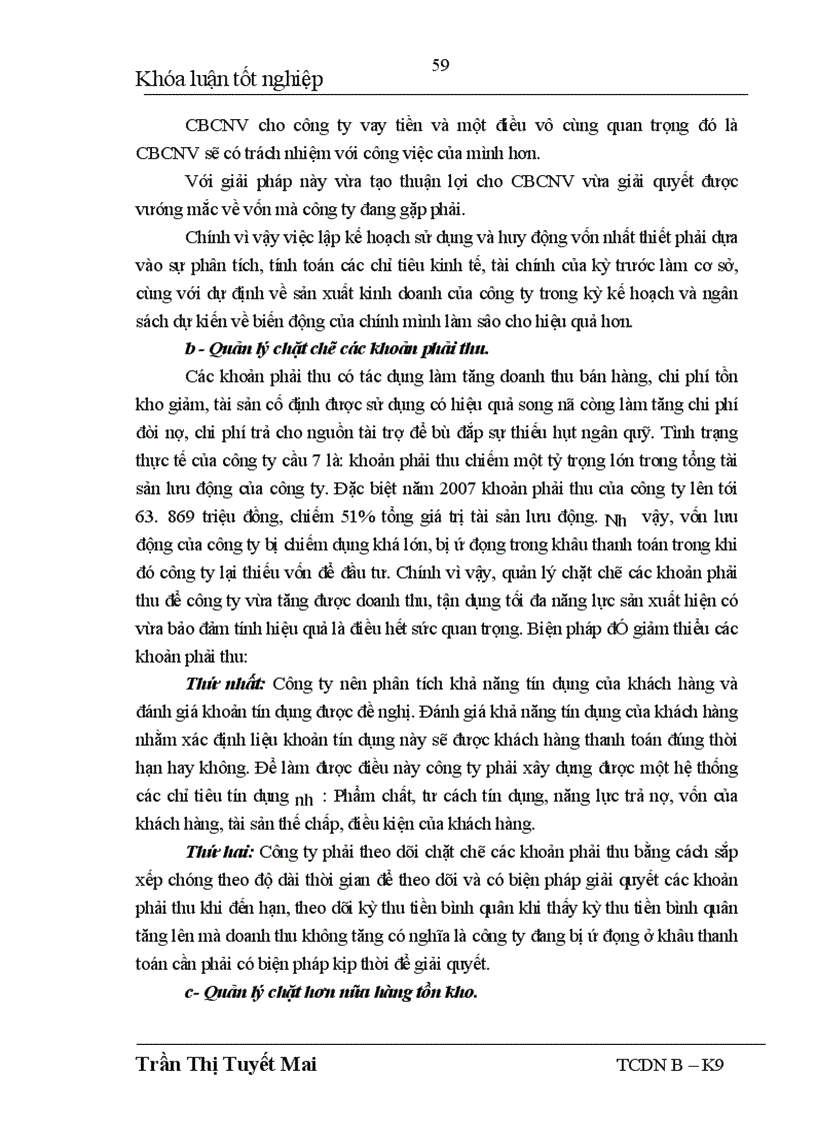 image for page Giải pháp chủ yếu nhằm nâng cao hiệu quả sử dụng vốn kinh doanh tại Công ty Cầu 7 Thăng Long 1