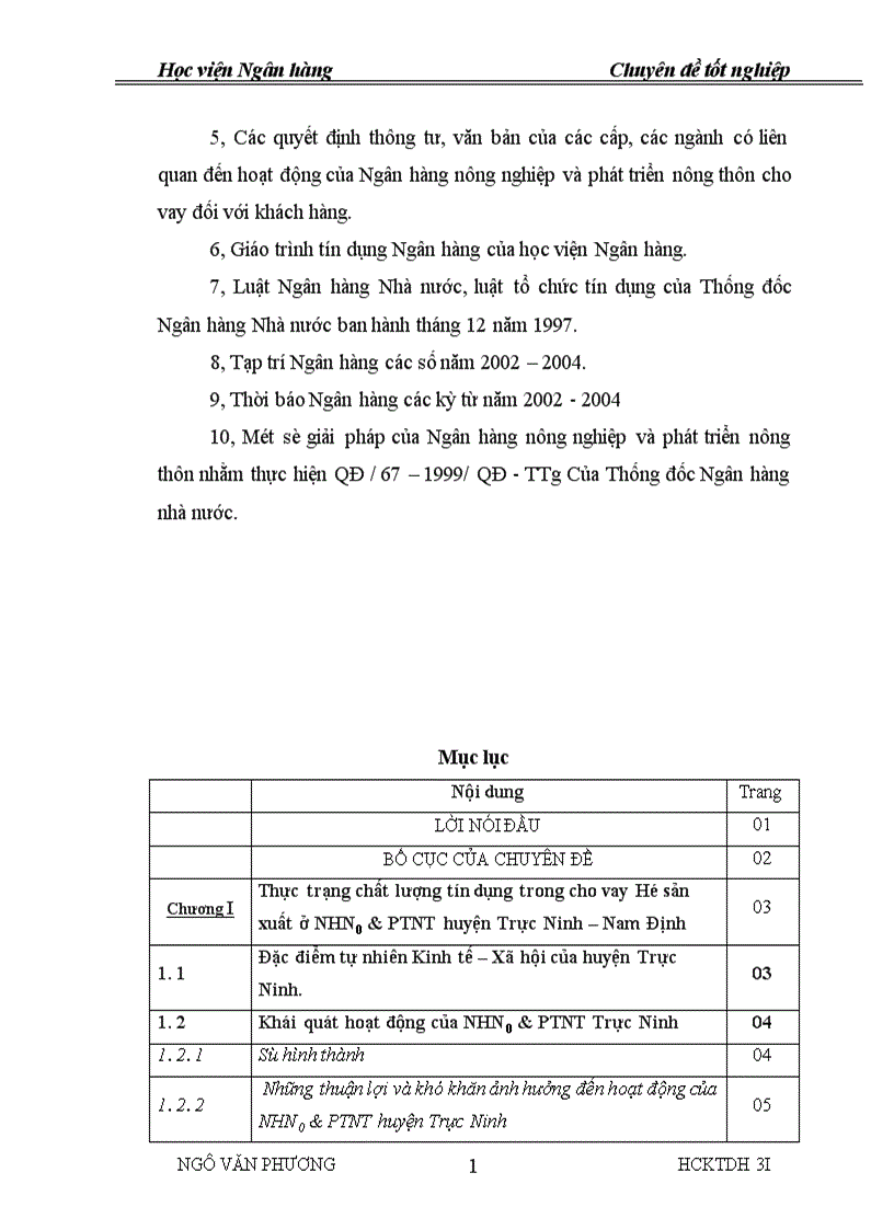 image for page Một số giải pháp nhằm nâng cao hiệu quả hoạt động tín dụng ở Ngân hàng Nông nghiệp và phát triển nông thôn Huyện Trực Ninh Nam Định 1