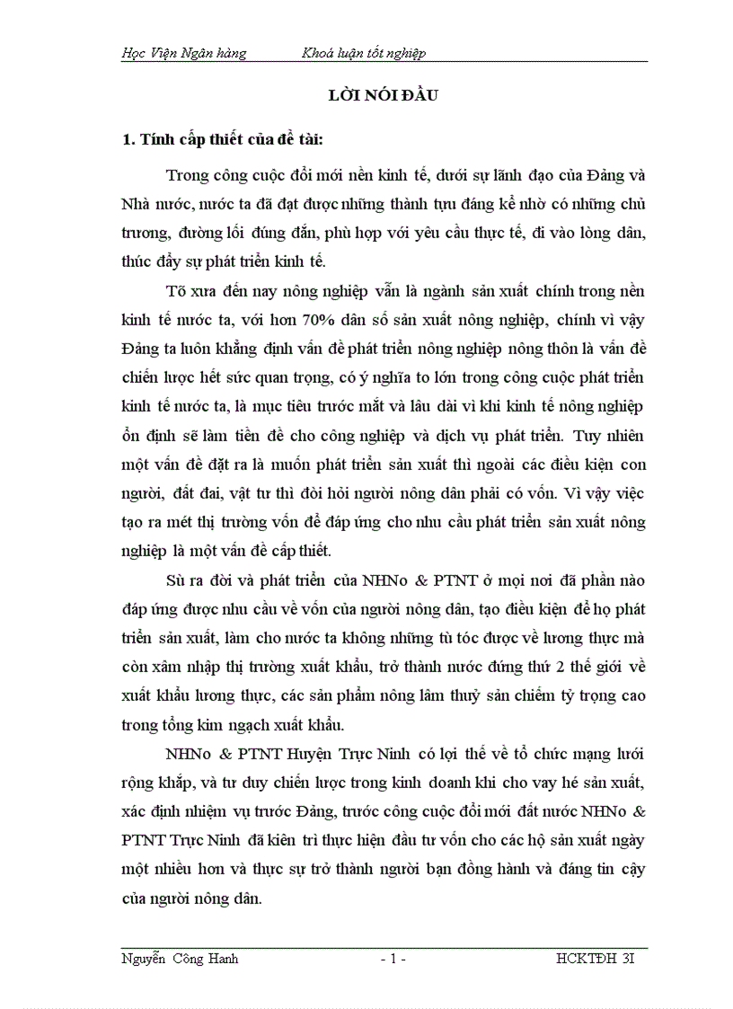 image for page Giải pháp mở rộng tín dụng hộ sản xuất tại NHNo PTNT huyện Trực Ninh