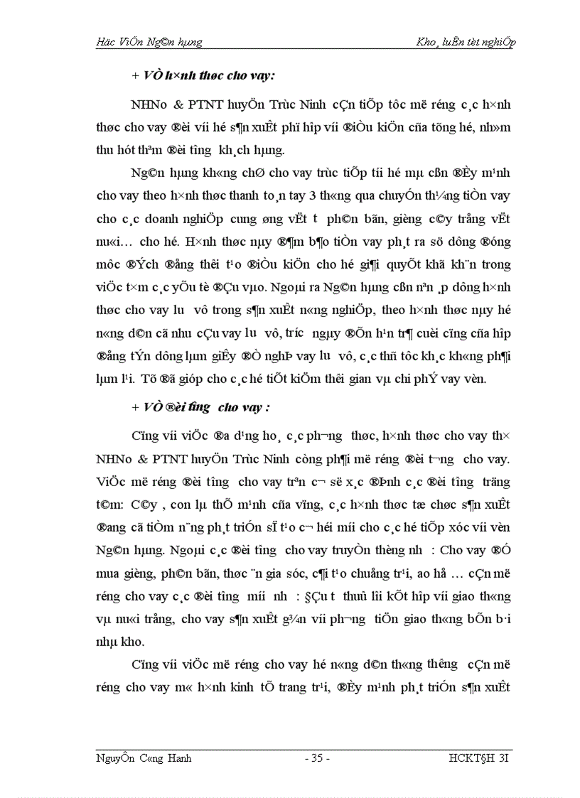 image for page Giải pháp mở rộng tín dụng hộ sản xuất tại NHNo PTNT huyện Trực Ninh