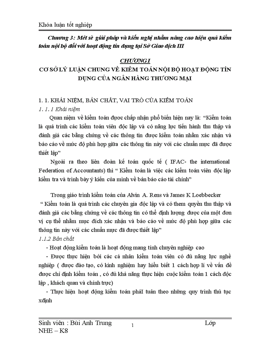 image for page Một số giải pháp nâng cao hiệu quả kiểm toán nội bộ đối với hoạt động tín dụng tại Sở giao dịch III Ngân hàng Đầu tư và Phát triển Việt Nam 1