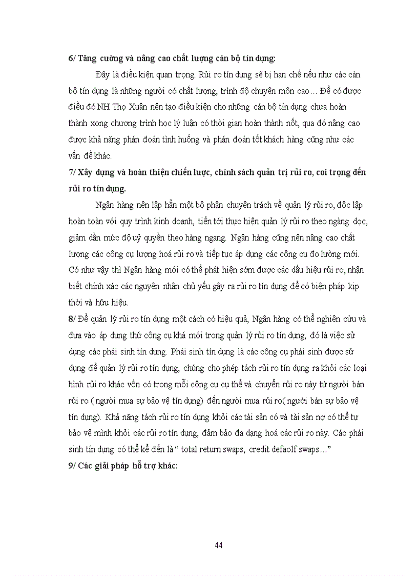 image for page Phòng ngừa và hạn chế rủi ro trong cho vay kinh tế hộ gia đình tại chi nhánh NHNo huyện Thọ Xuân 1