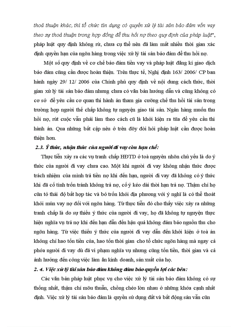 image for page Thực tiễn giải quyết tranh chấp hợp đồng tín dụng tại toà án nơi thực tập 1