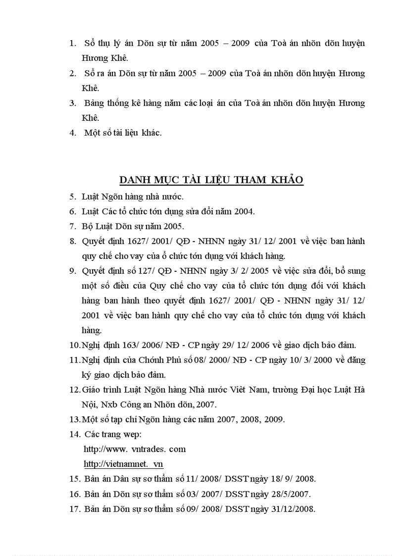 image for page Thực tiễn giải quyết tranh chấp hợp đồng tín dụng tại toà án nơi thực tập 1