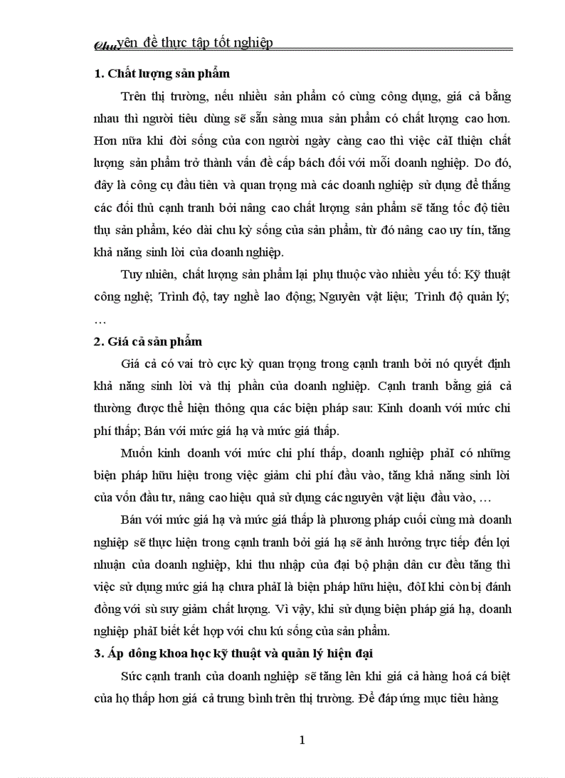 image for page Thực trạng và giải pháp đầu tư nâng cao khả năng cạnh tranh của Công ty Cổ phần Bóng đèn Phích nước Rạng Đông 1