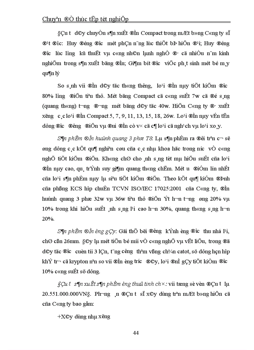 image for page Thực trạng và giải pháp đầu tư nâng cao khả năng cạnh tranh của Công ty Cổ phần Bóng đèn Phích nước Rạng Đông 1