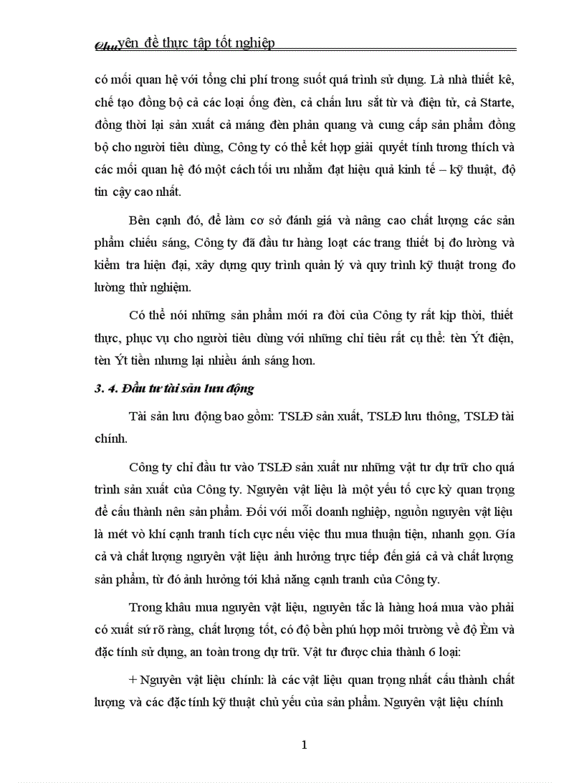 image for page Thực trạng và giải pháp đầu tư nâng cao khả năng cạnh tranh của Công ty Cổ phần Bóng đèn Phích nước Rạng Đông 1