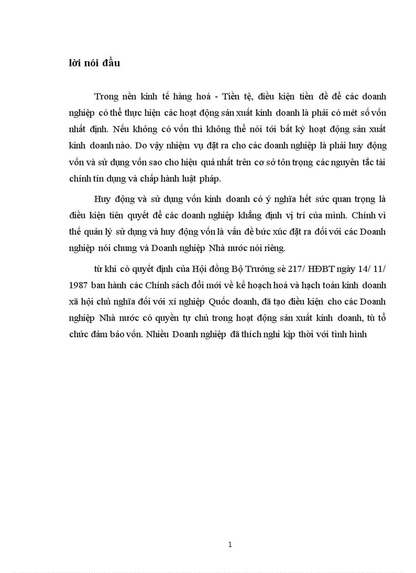 image for page Thực trạng và giải pháp hoàn thiện công tác huy động và sử dụng vốn trong các Doanh nghiệp Nhà nuớc ở Việt Nam 1