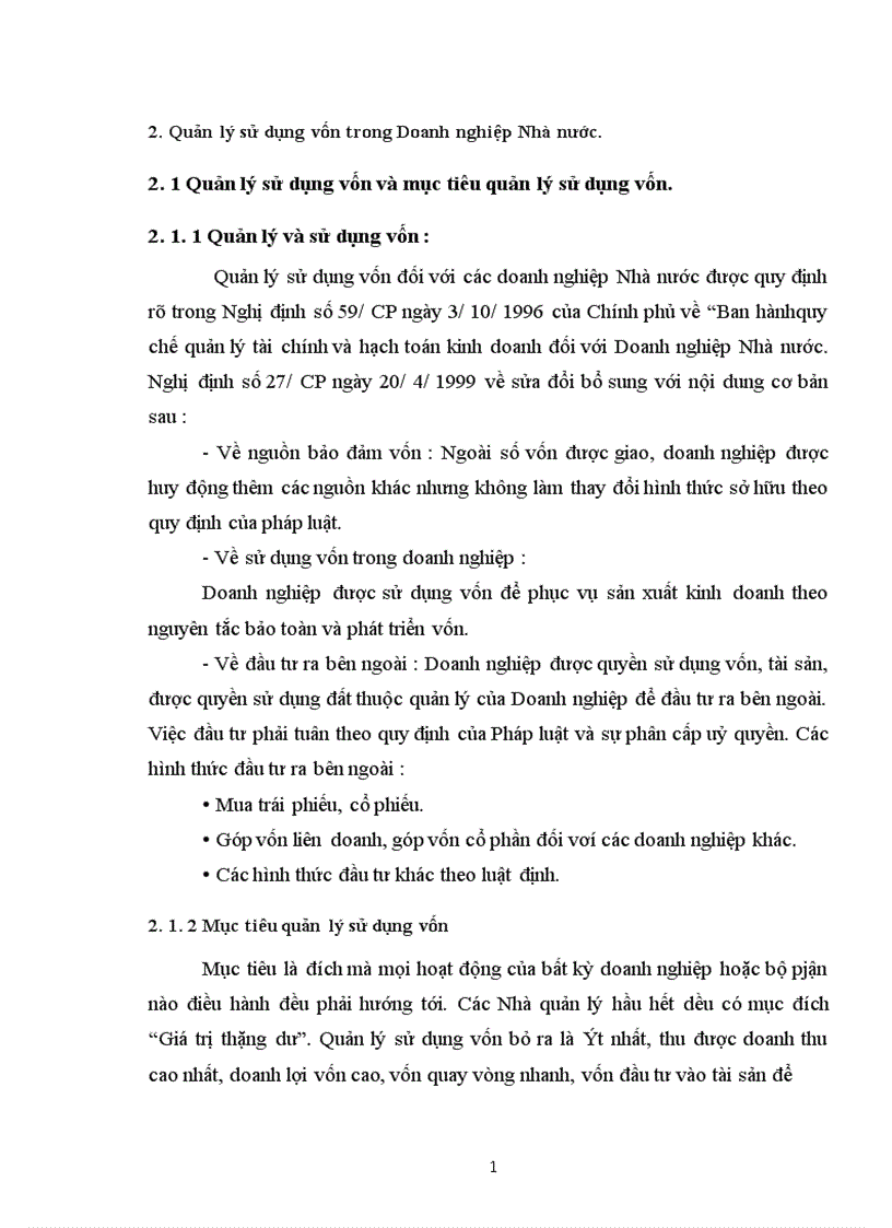 image for page Thực trạng và giải pháp hoàn thiện công tác huy động và sử dụng vốn trong các Doanh nghiệp Nhà nuớc ở Việt Nam 1