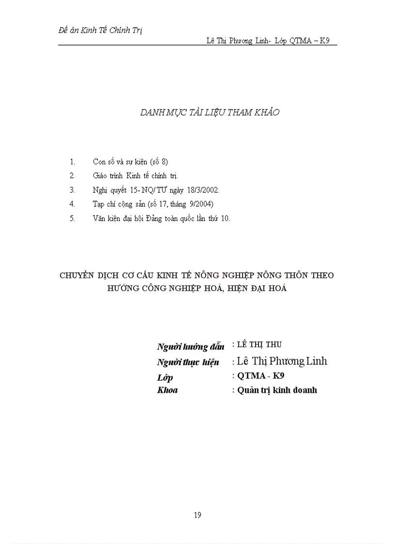 image for page Chuyển dịch cơ cấu kinh tế nông nghiệp nông thôn theo hướng công nghiệp hoá hiện đại hoá 1