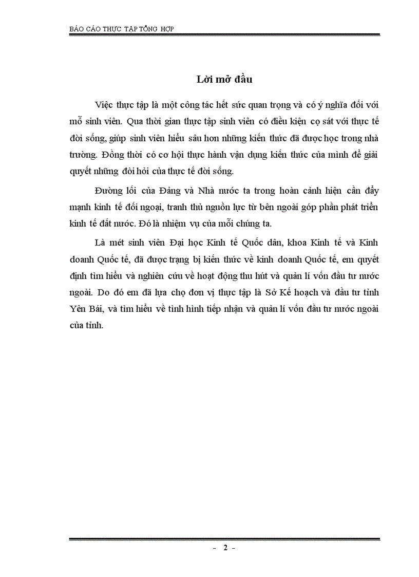 image for page Tình hình thu hút vốn đầu tư nước ngoài của tỉnh Yên Bái thời gian qua