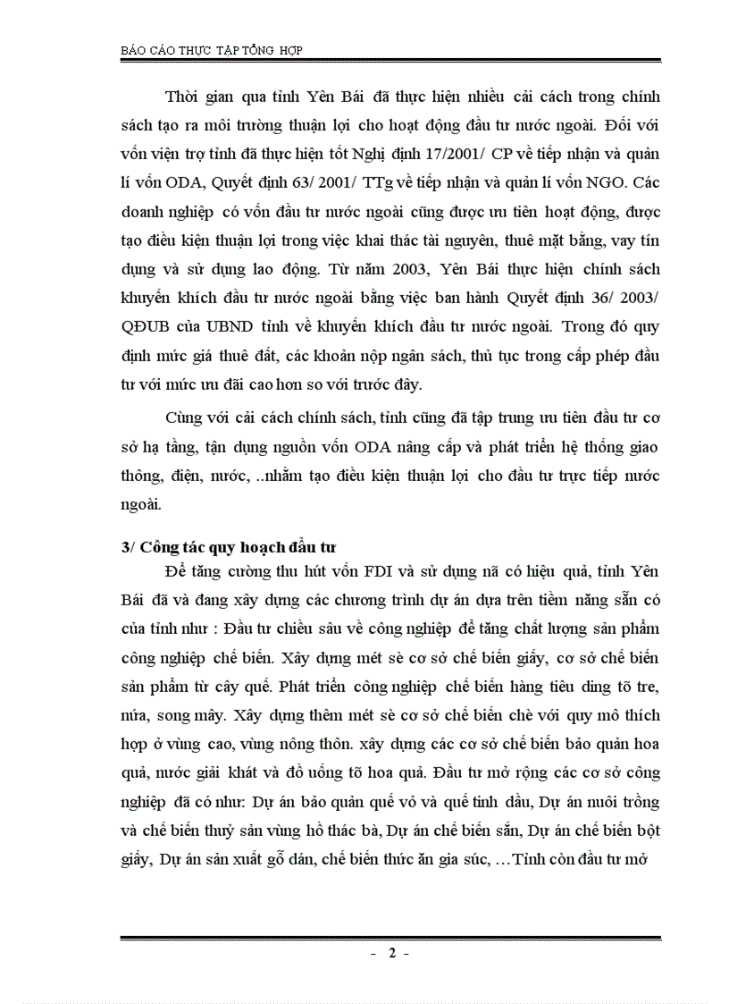 image for page Tình hình thu hút vốn đầu tư nước ngoài của tỉnh Yên Bái thời gian qua