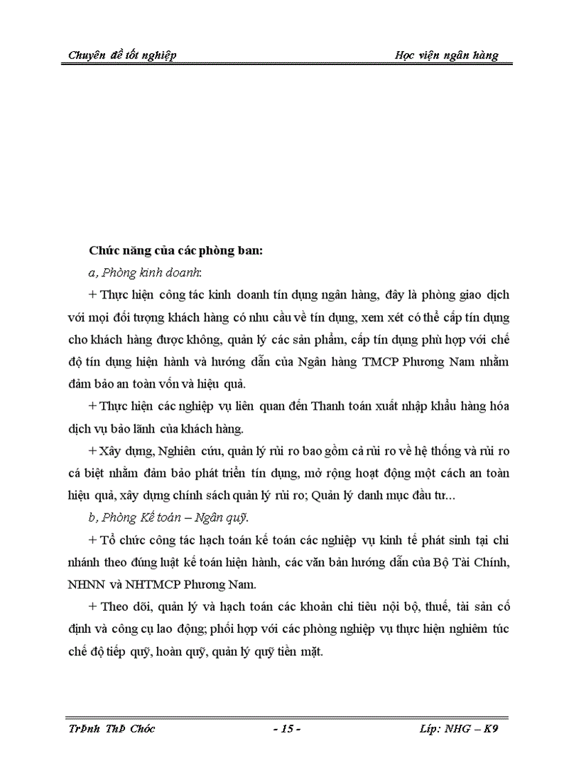 image for page Giải pháp phòng ngừa và hạn chế rủi ro tín dụng tại Ngân hàng Phương Nam chi nhánh thanh xuân