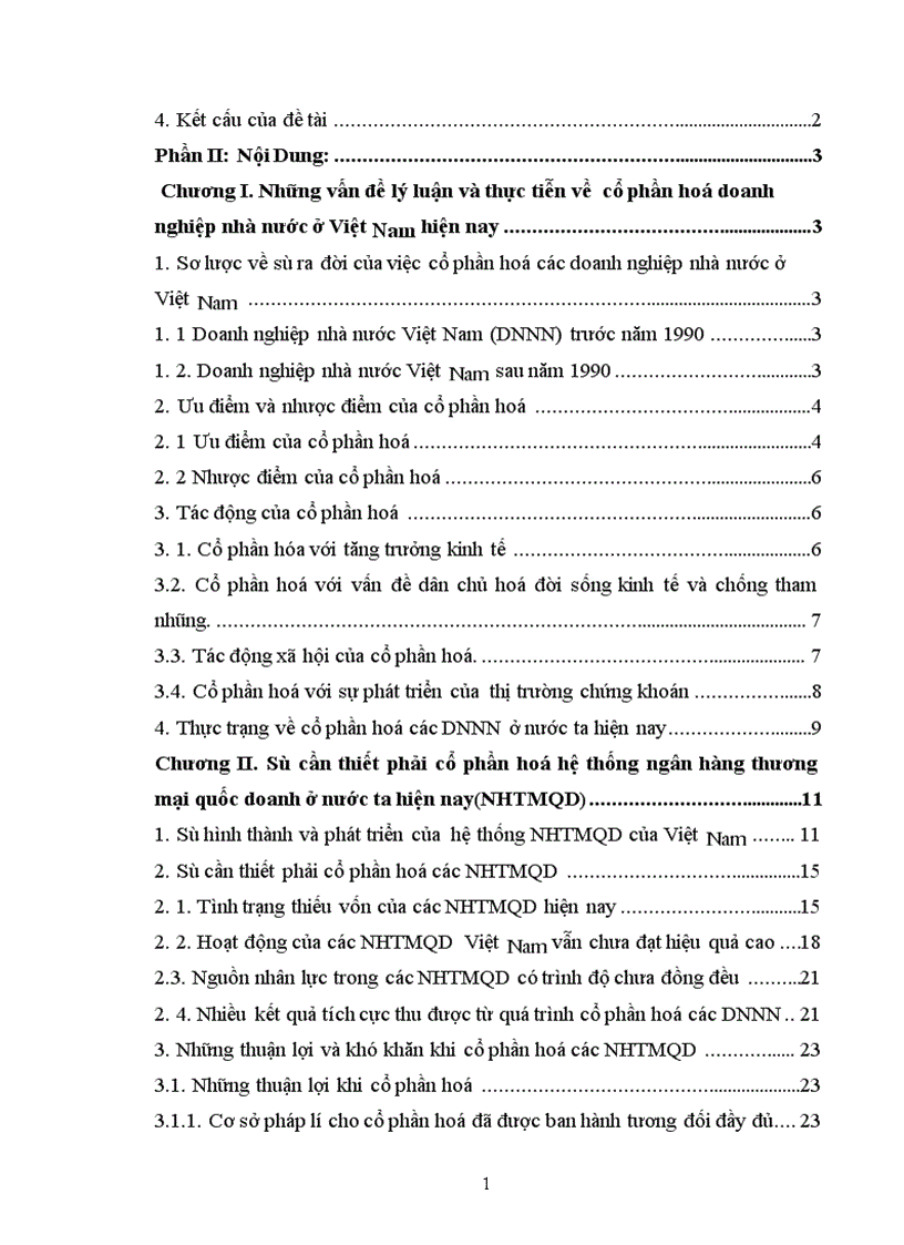 image for page Sự cần thiết của việc cổ phần hoá các NHTMQD Việt Nam
