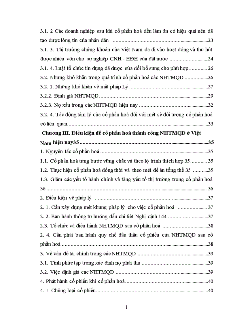 image for page Sự cần thiết của việc cổ phần hoá các NHTMQD Việt Nam