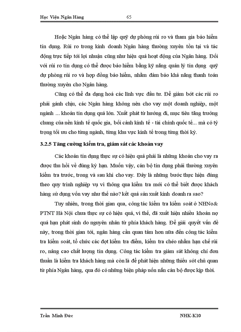 image for page Giải pháp nâng cao chất lượng tín dụng tại chi nhánh Nam Hà Nội Ngân hàng nông nghiệp và phát triển nông thôn 1