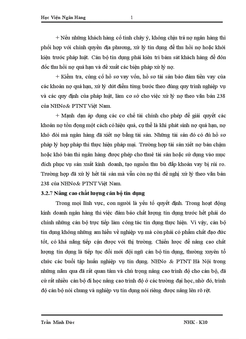 image for page Giải pháp nâng cao chất lượng tín dụng tại chi nhánh Nam Hà Nội Ngân hàng nông nghiệp và phát triển nông thôn 1