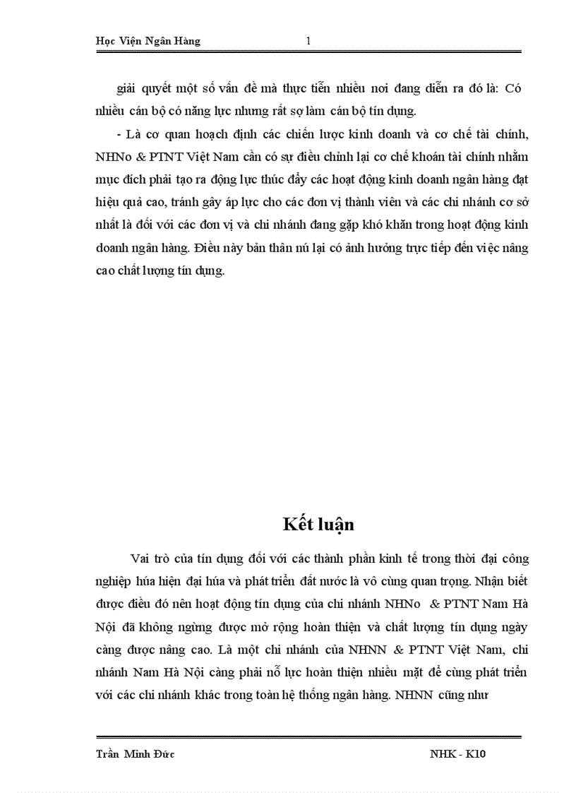 image for page Giải pháp nâng cao chất lượng tín dụng tại chi nhánh Nam Hà Nội Ngân hàng nông nghiệp và phát triển nông thôn 1
