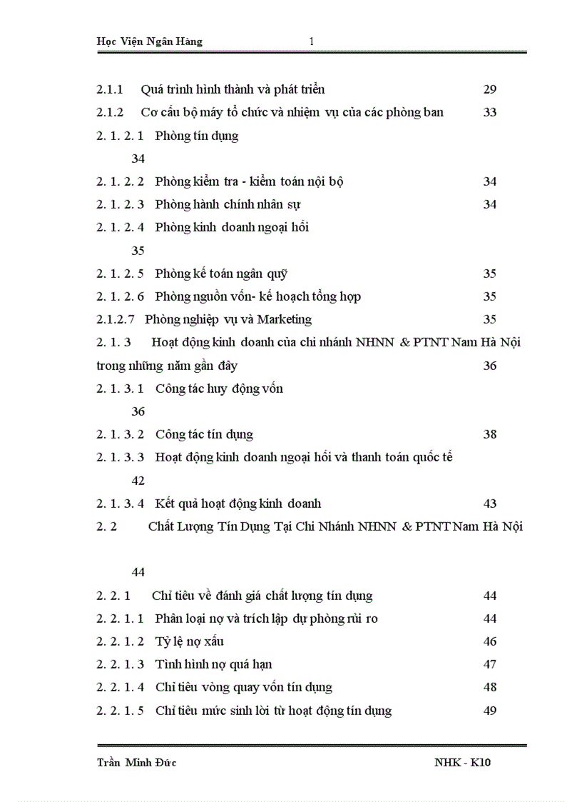 image for page Giải pháp nâng cao chất lượng tín dụng tại chi nhánh Nam Hà Nội Ngân hàng nông nghiệp và phát triển nông thôn 1