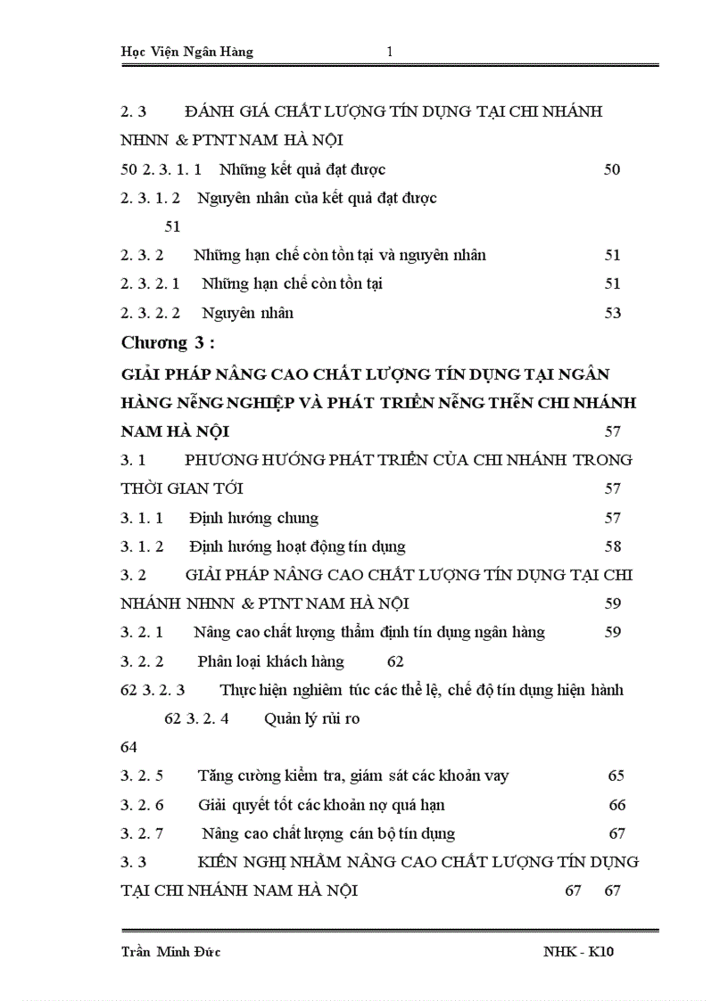 image for page Giải pháp nâng cao chất lượng tín dụng tại chi nhánh Nam Hà Nội Ngân hàng nông nghiệp và phát triển nông thôn 1