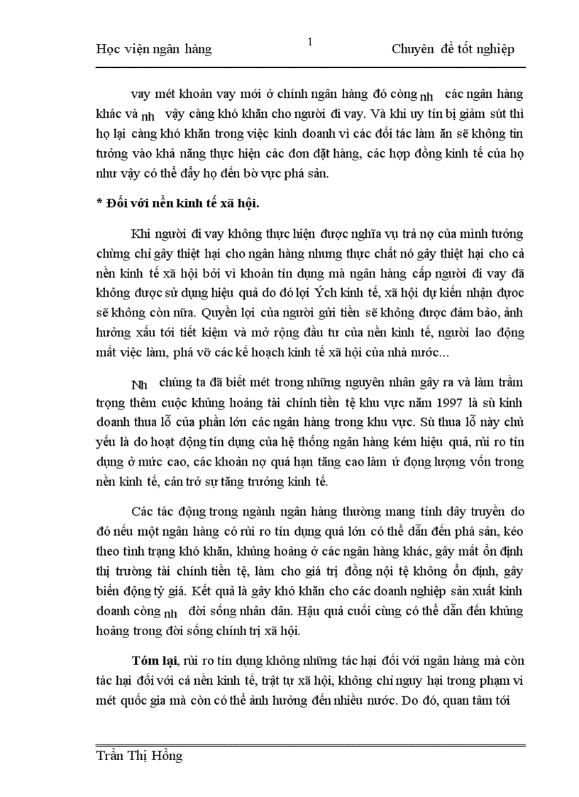 image for page Một số giải pháp hạn chế rủi ro tín dụng tại NHNo PTNT Thanh Trì Hà Nội 1