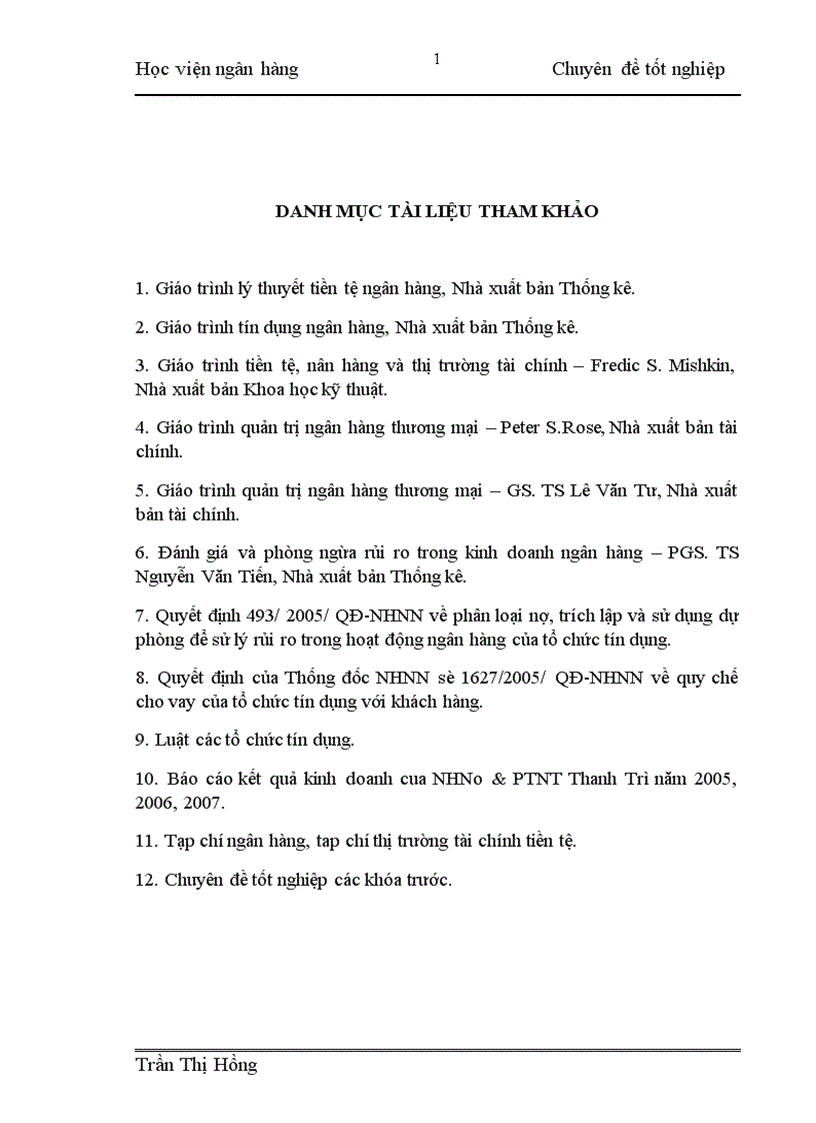 image for page Một số giải pháp hạn chế rủi ro tín dụng tại NHNo PTNT Thanh Trì Hà Nội 1