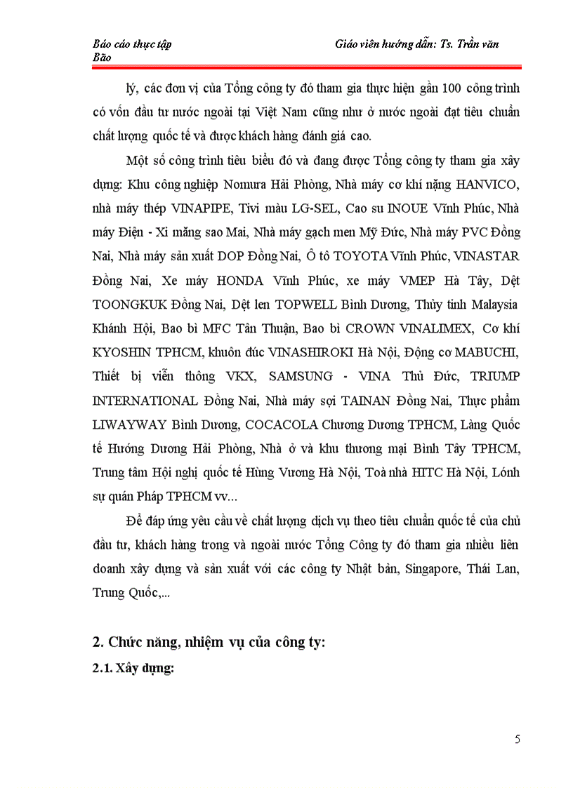 image for page Định hướng phát triển của công ty xây dựng công nghiệp Việt Nam thời gian tới 2005 2010
