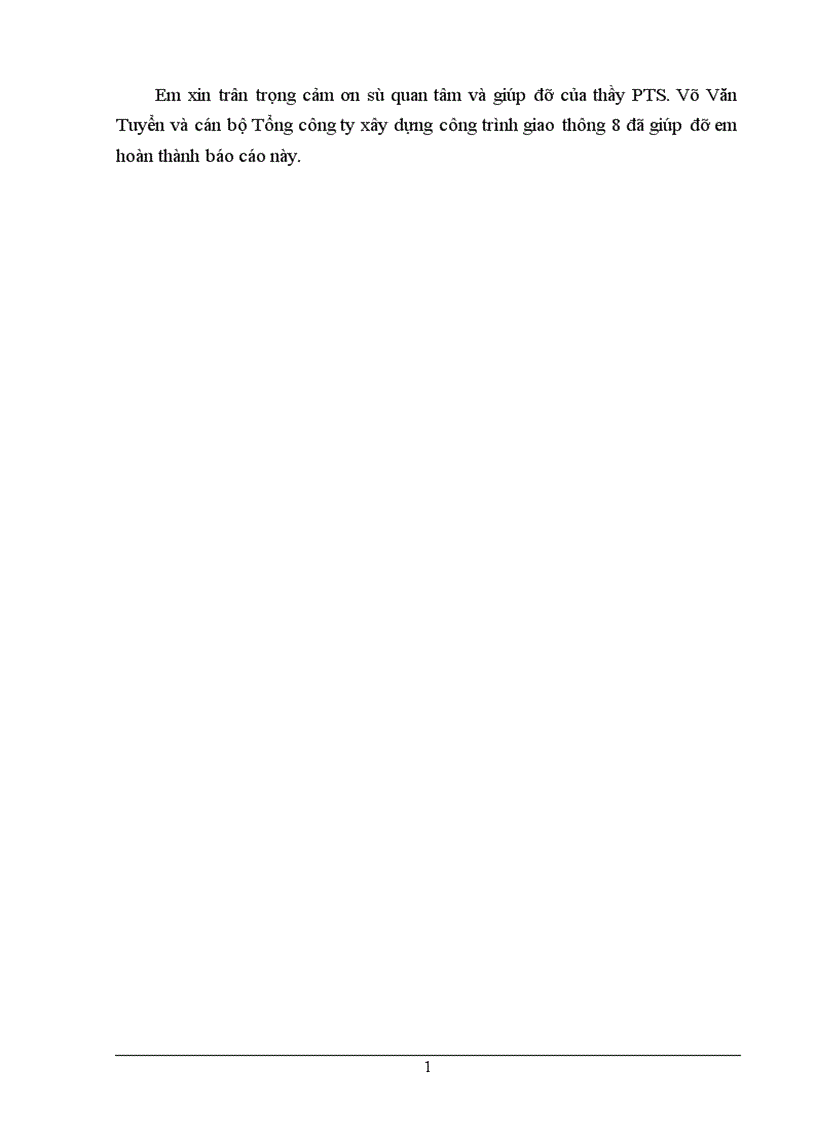 image for page Báo cáo thực tập tại Tổng công ty xây dựng công trình giao thông 8