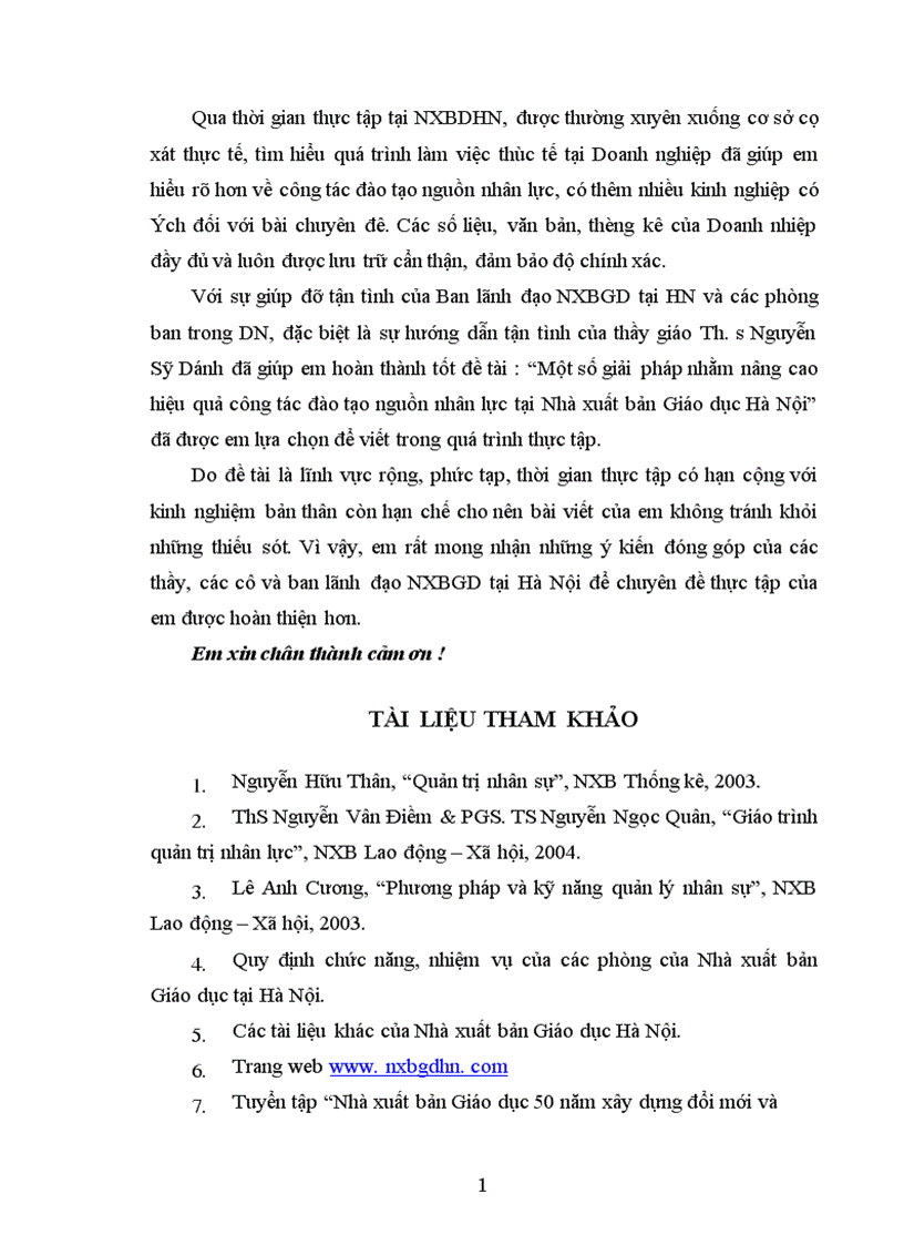 image for page Một số giải pháp nhằm nâng cao hiệu quả công tác đào tạo nguồn nhân lực tại Nhà xuất bản Giáo dục Hà Nội 1