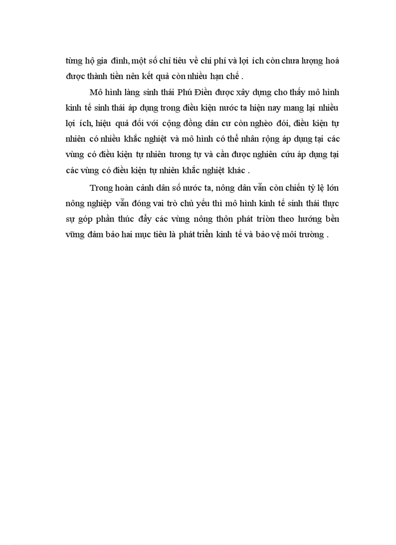 image for page Đánh giá hiệu quả của việc xây dựng mô hình làng sinh thái trên hệ sinh thái kém bền vững tại vùng đất úng ngập nước ngọt thuộc xã Phú Điền huyện Nam Sách tỉnh Hải Dương