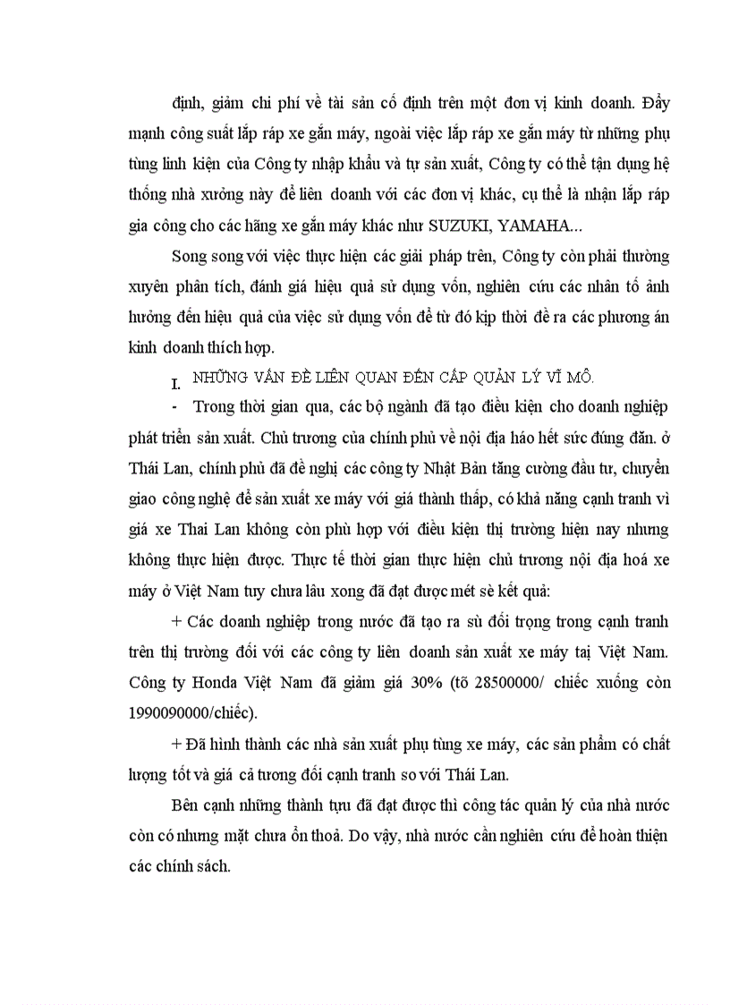 image for page Nhập khẩu linh kiện lắp ráp xe gắn máy của công ty Quan hệ quốc tế đầu tư sản xuất Thực trạng và giải pháp