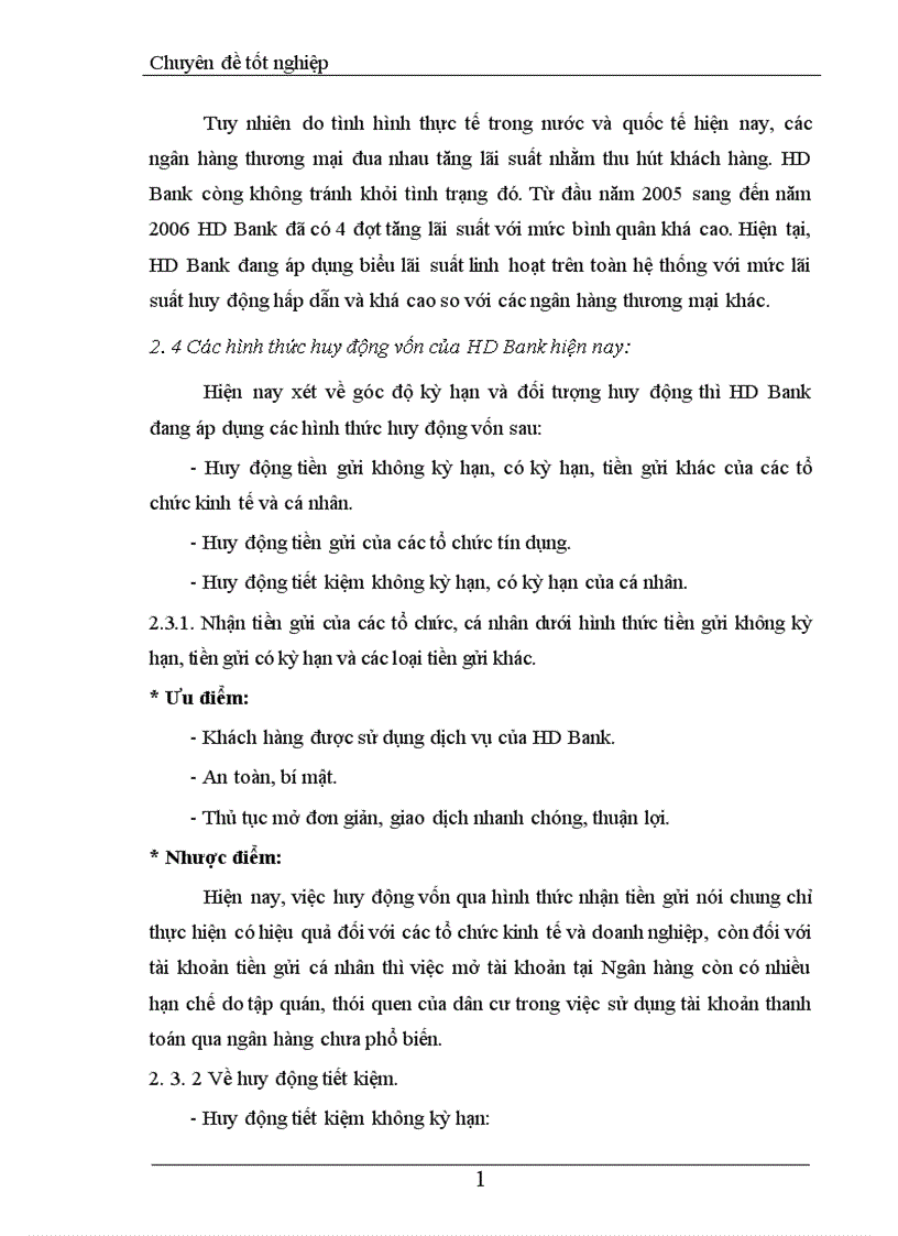 image for page Giải pháp nâng cao hiệu quả hoạt động huy động vốn tại ngân hàng thương mại cổ phần phát triển Nhà TPHCM HD Bank