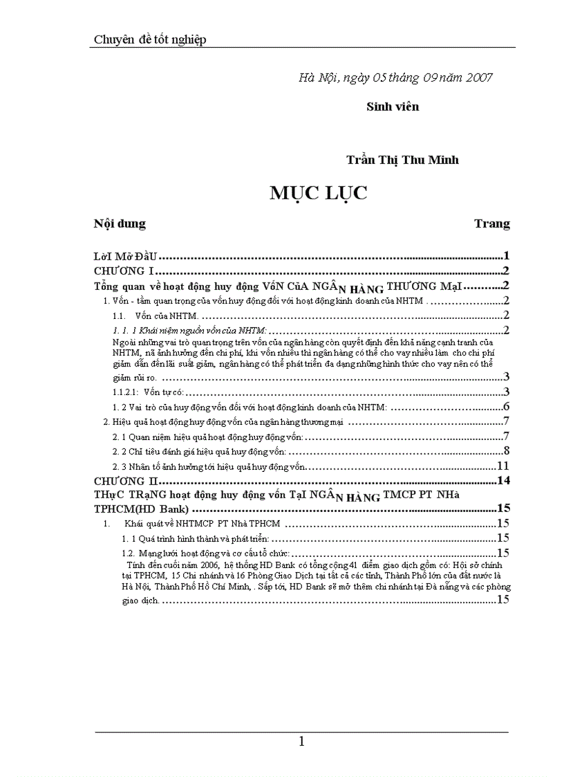 image for page Giải pháp nâng cao hiệu quả hoạt động huy động vốn tại ngân hàng thương mại cổ phần phát triển Nhà TPHCM HD Bank