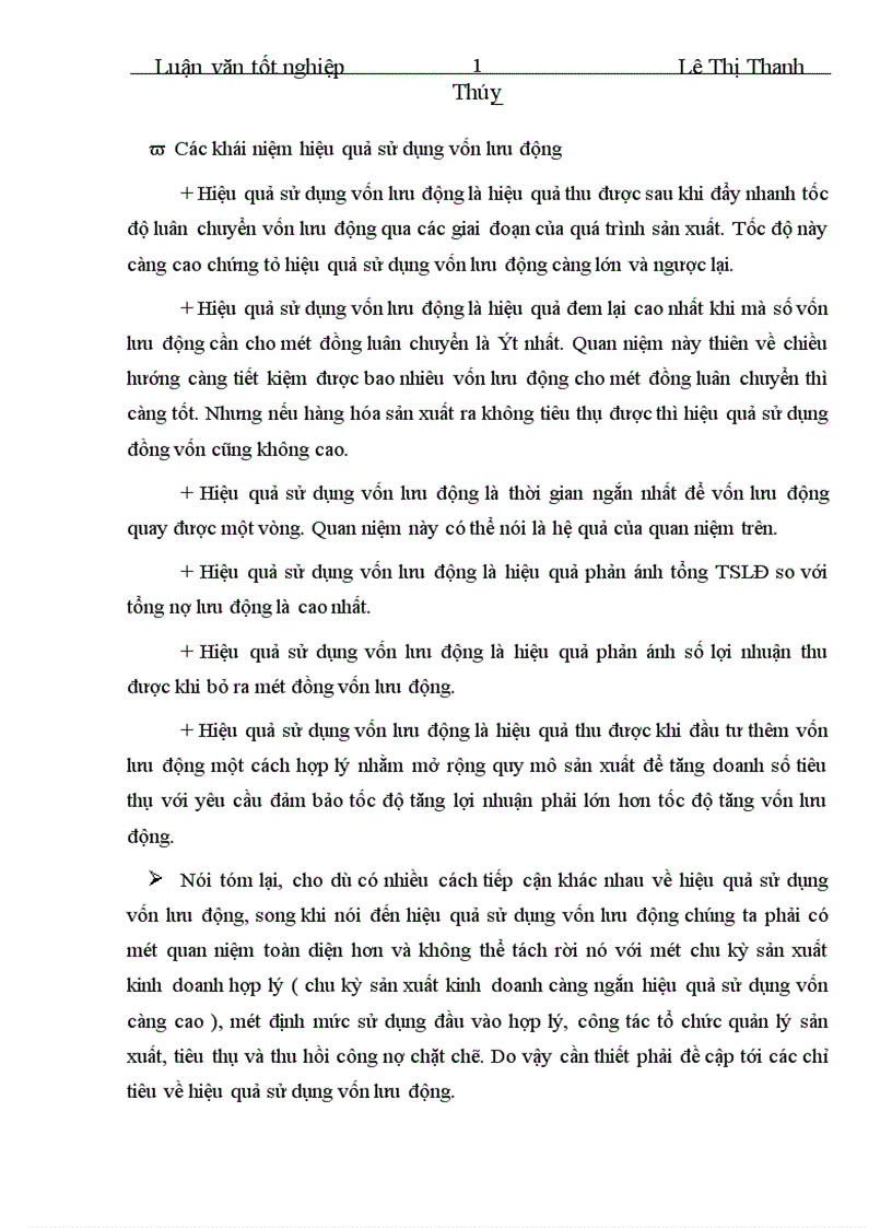 image for page Vốn lưu động và hiệu quả sử dụng vốn lưu động tại Công ty Cổ phần Thiết bị thương mại 1