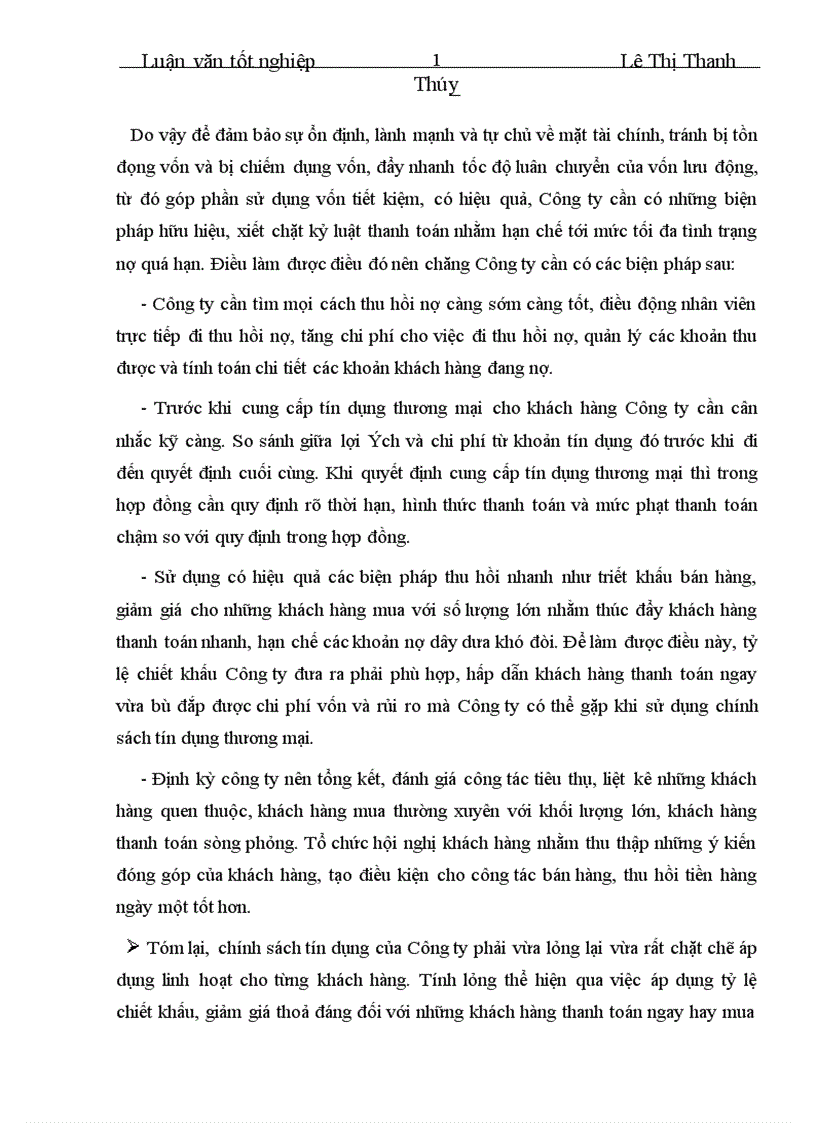 image for page Vốn lưu động và hiệu quả sử dụng vốn lưu động tại Công ty Cổ phần Thiết bị thương mại 1