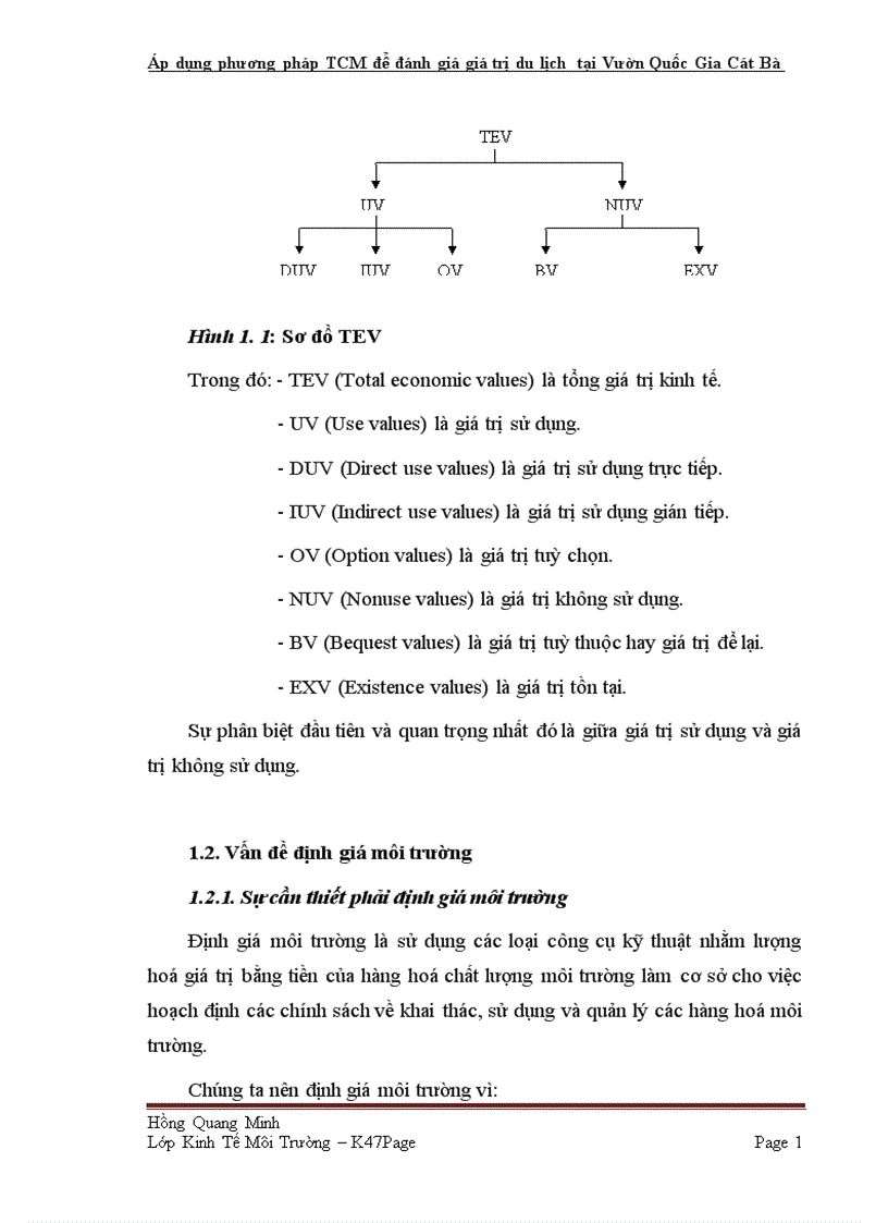 image for page Áp dụng phương pháp TCM để đánh giá giá trị du lịch tại Vườn Quốc Gia Cát Bà tp Hải Phòng 1
