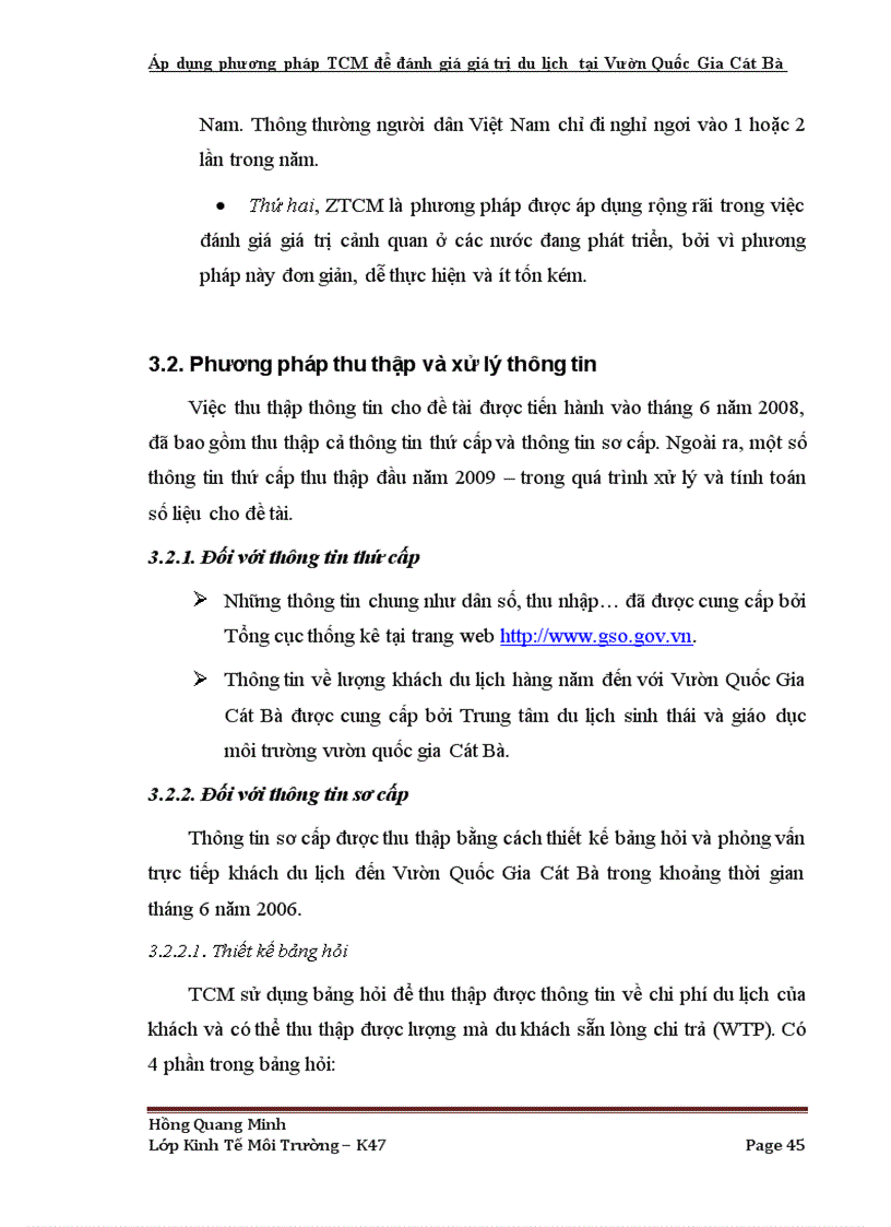 image for page Áp dụng phương pháp TCM để đánh giá giá trị du lịch tại Vườn Quốc Gia Cát Bà tp Hải Phòng 1