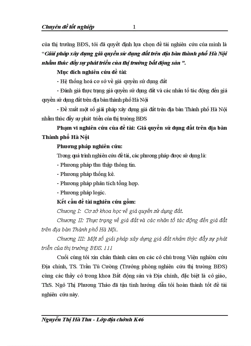 image for page Giải pháp xây dựng giá quyền sử dụng đất trên địa bàn thành phố Hà Nội nhằm thúc đẩy sự phát triển của thị trường bất động sản